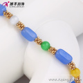 74291 Xuping top quality hot sales multiplicar cores plástico bead tendências correntes de ouro pulseira